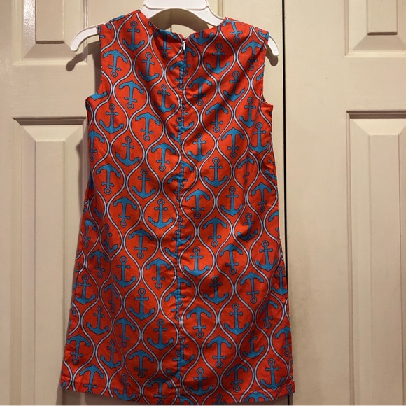 Haley And The Hound Shift Dress Nautical Anchors Size 7 - Picture 4 of 5